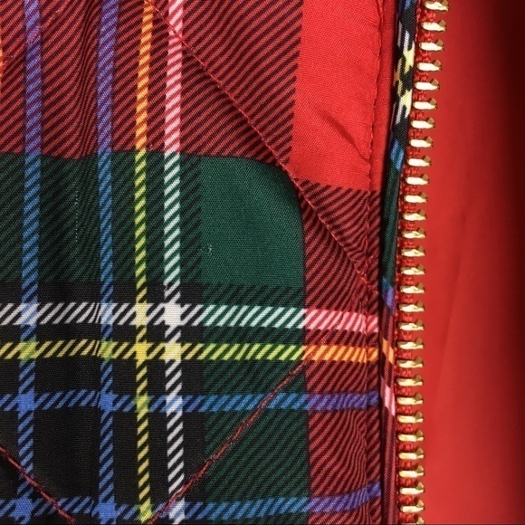 CROWN & IVY Plaid Vest Puffy Quilted Tartan Full Zip Holiday Petite Size Small - Picture 12 of 14